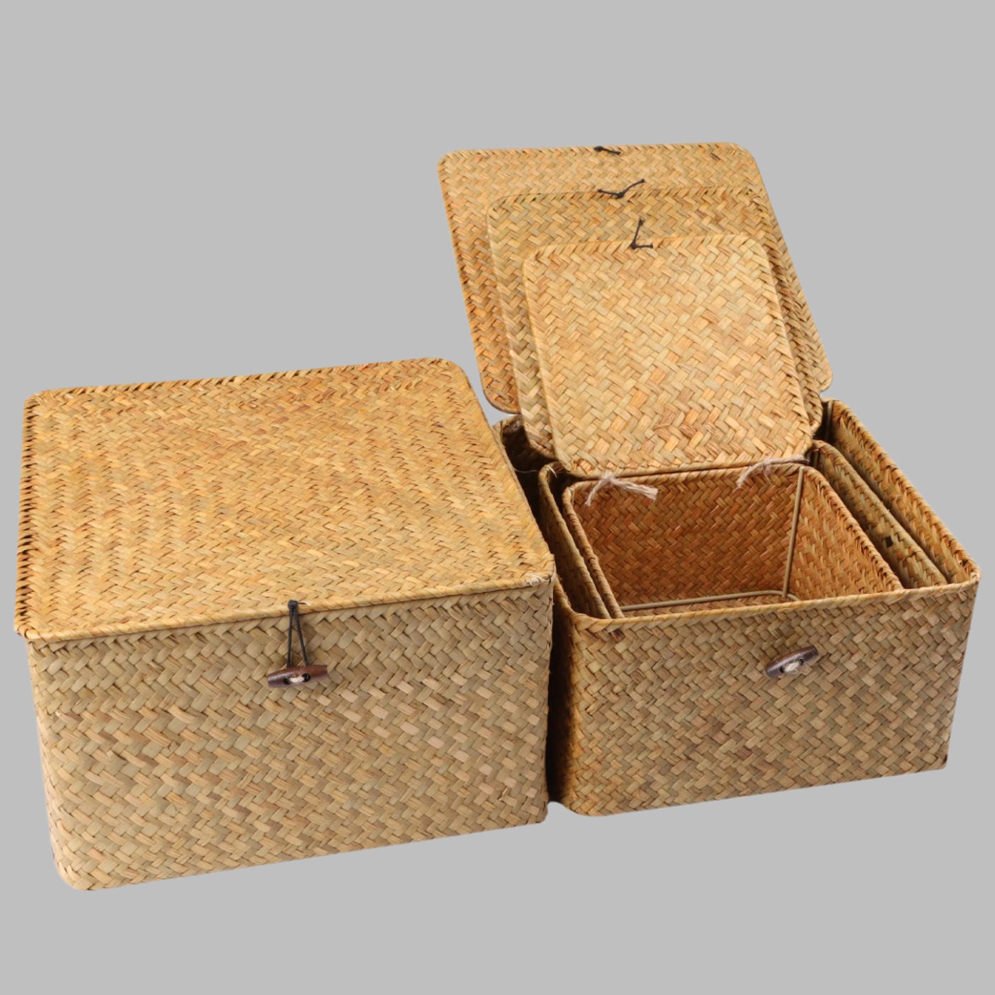 handwoven storage baskets
