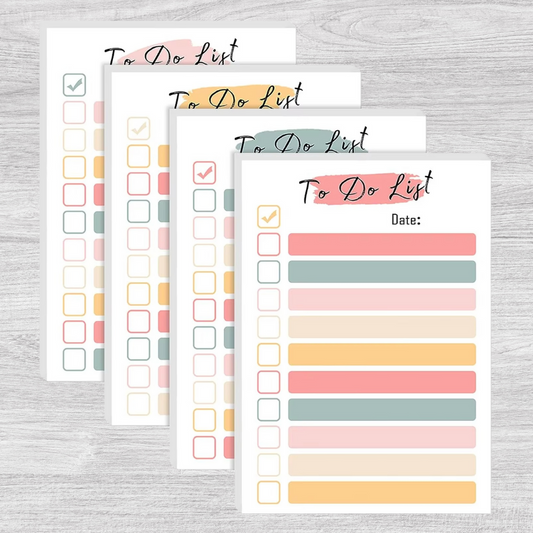Cute & Colorful To-Do List Notepad – Daily Tasks Made Sweet & Stress-Free