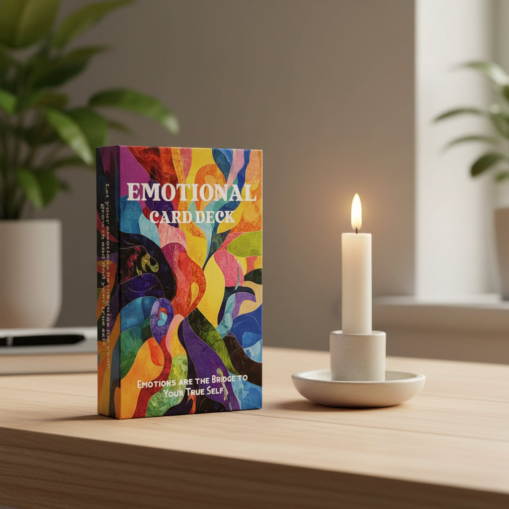56-card emotional support deck for identifying emotions and self-reflection
