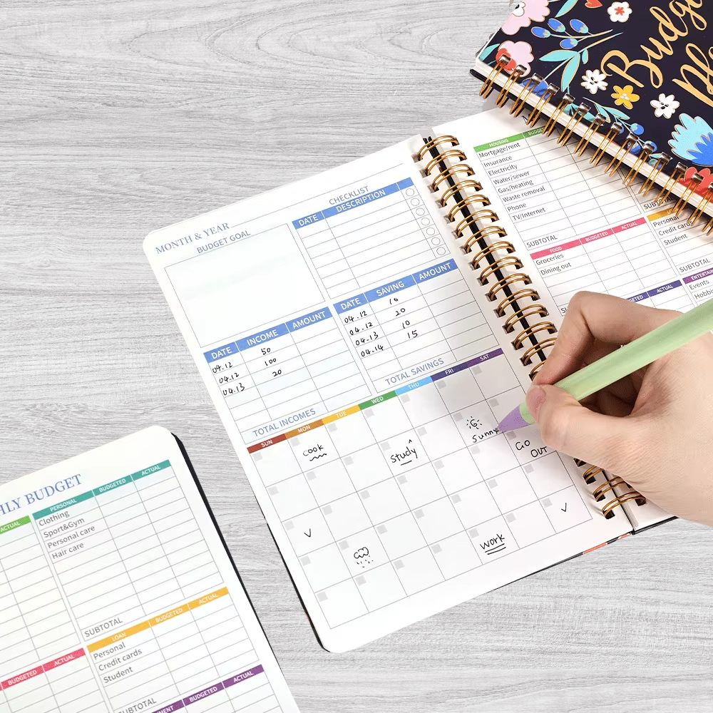 Undated Monthly Finance Planner for Mindful Spending & Calm Money Management