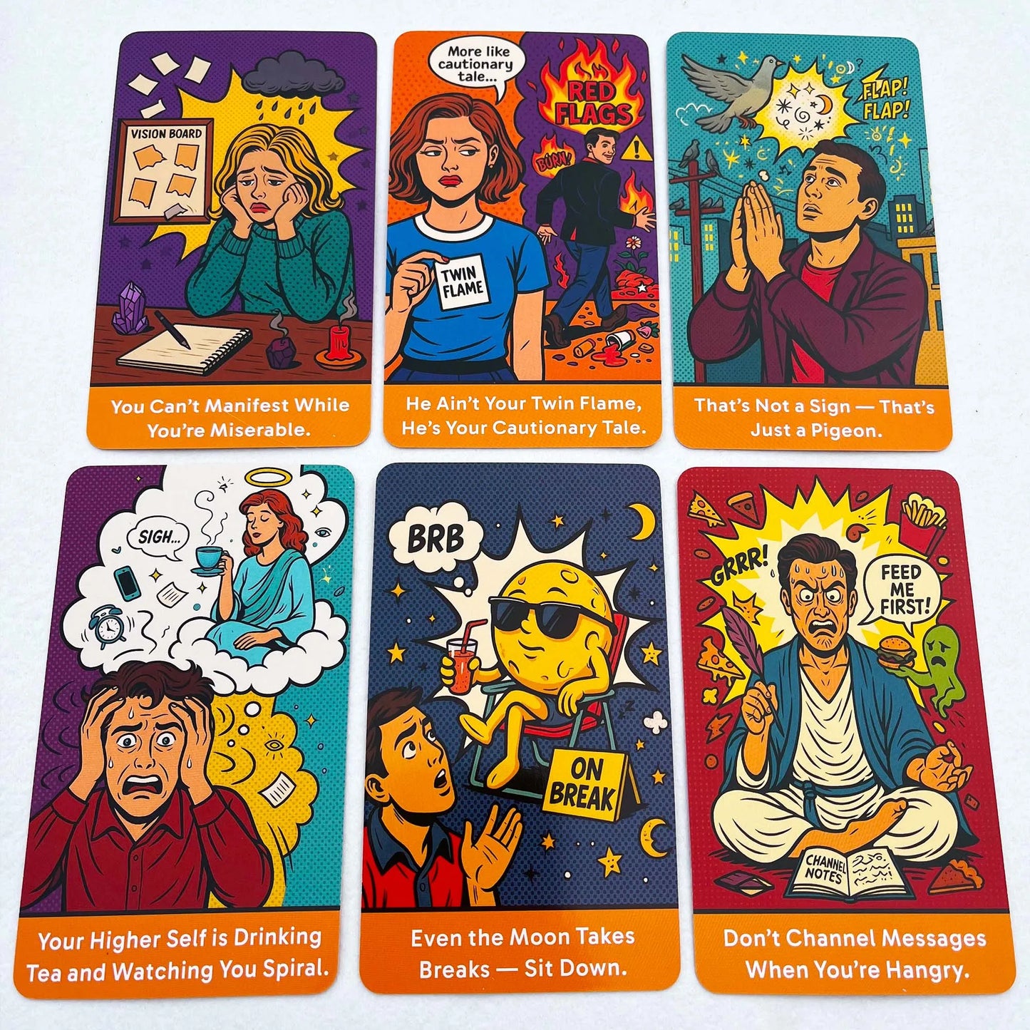 Sassy spiritual card deck offering honest guidance, humor, and attitude for daily readings