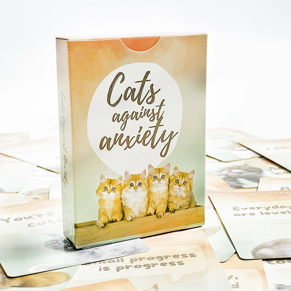 Anxiety Relief Card Deck - 50 Calming Self-Care Cards