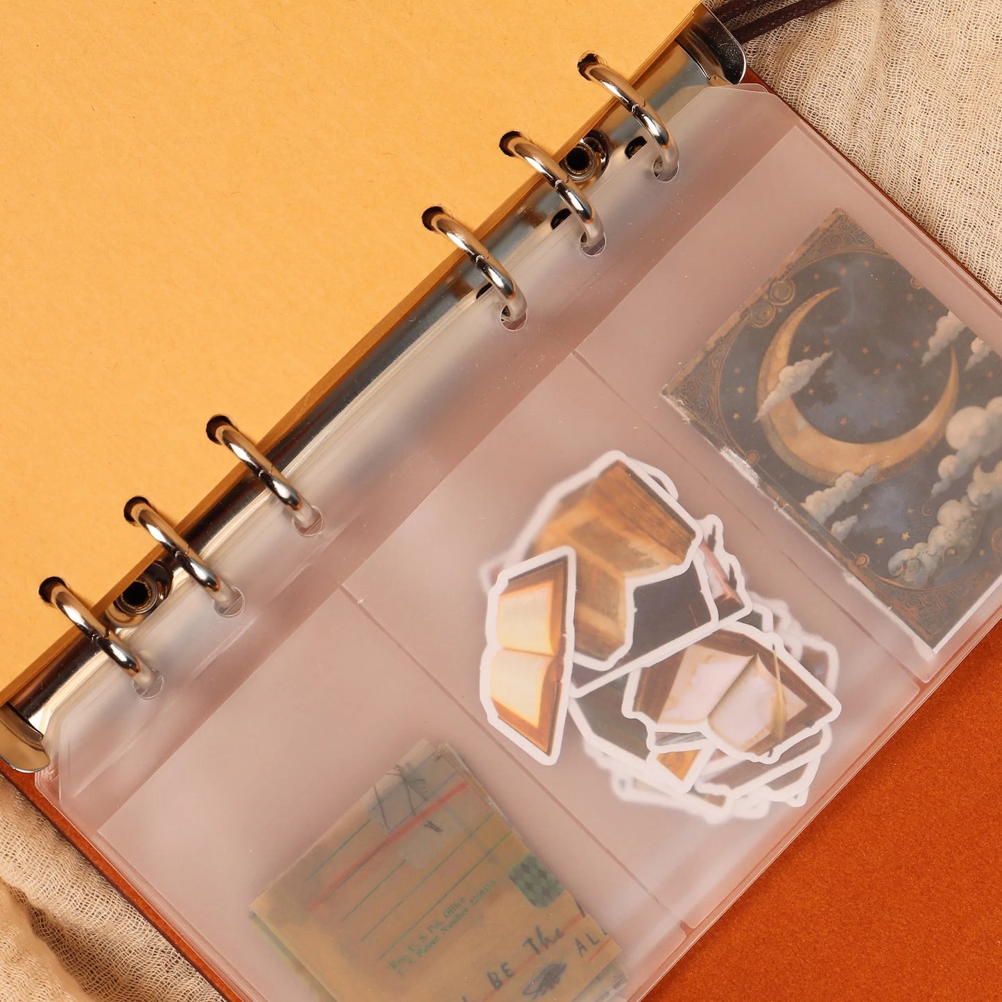 Small vintage leather notebook for anxiety journaling, gratitude writing, and daily reflection