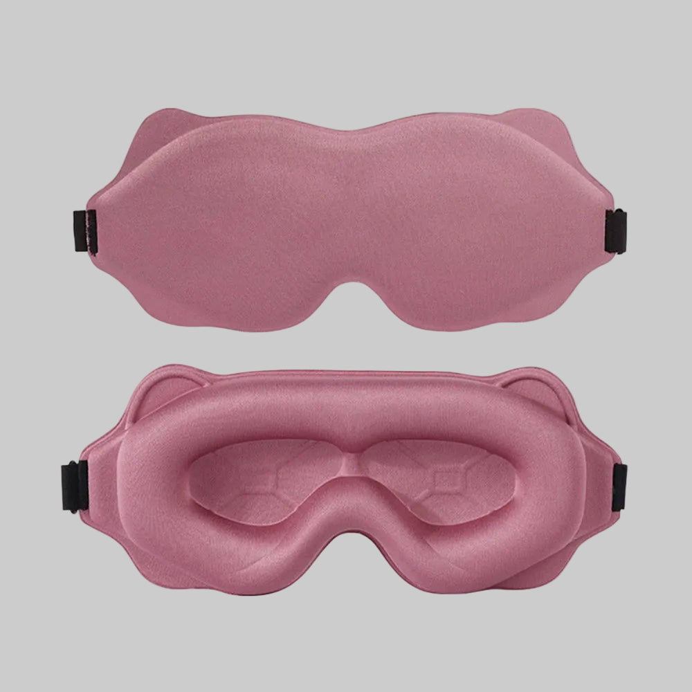 Soft breathable sleep mask with adjustable strap for comfort and relaxation