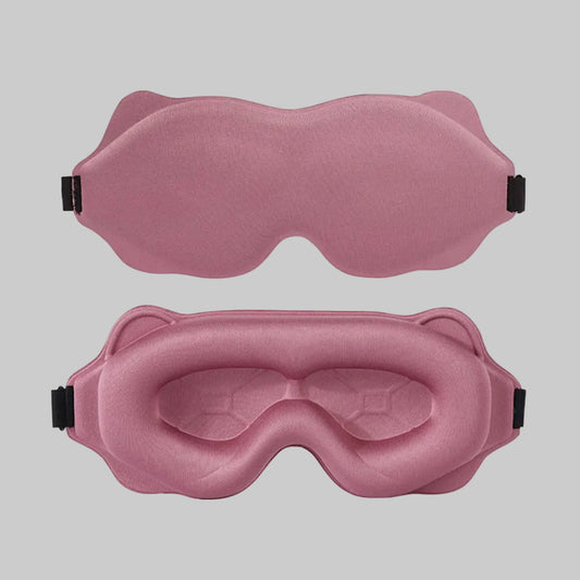 Soft breathable sleep mask with adjustable strap for comfort and relaxation