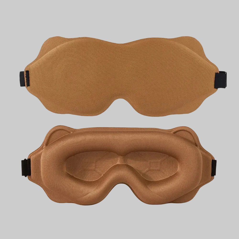 Soft eye mask for sleep, travel, and relaxation to reduce overstimulation and stress