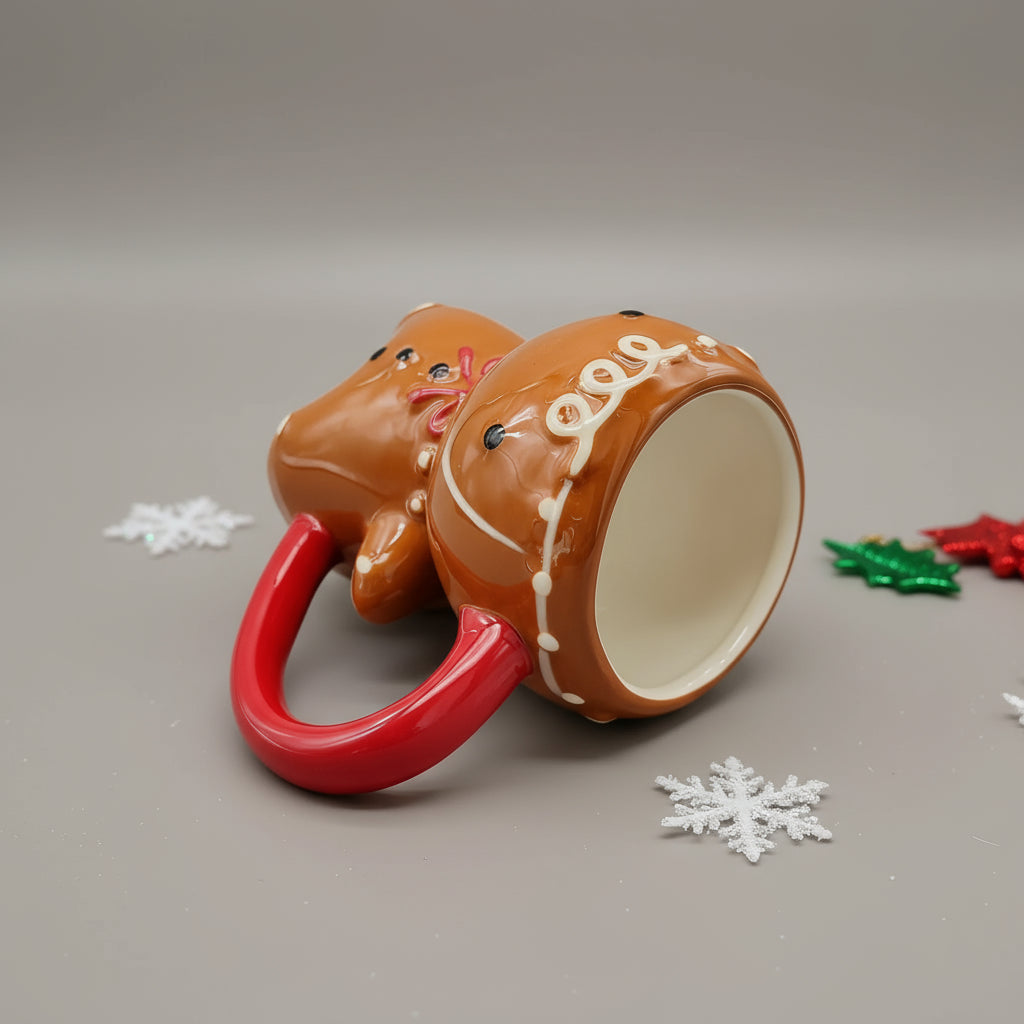 cozy christmas mug 3d gingerbread cup hot cocoa gift idea