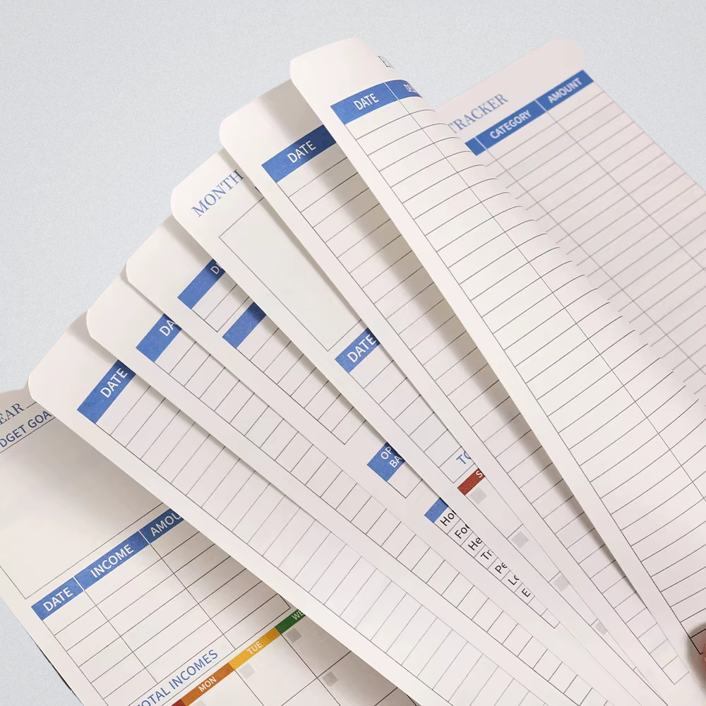 Undated Monthly Finance Planner for Mindful Spending & Calm Money Management